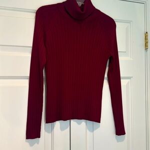 Talbots burgundy turtleneck